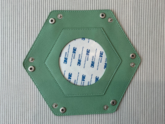Self Finishing Leather Snap Tray A-TTSNT Mint Green