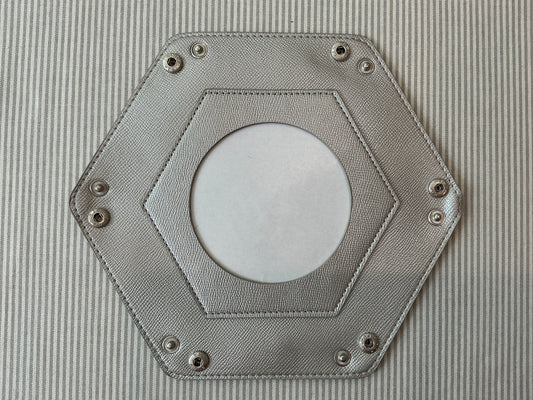 Self Finishing Leather Snap Tray A-TTSNT Silver