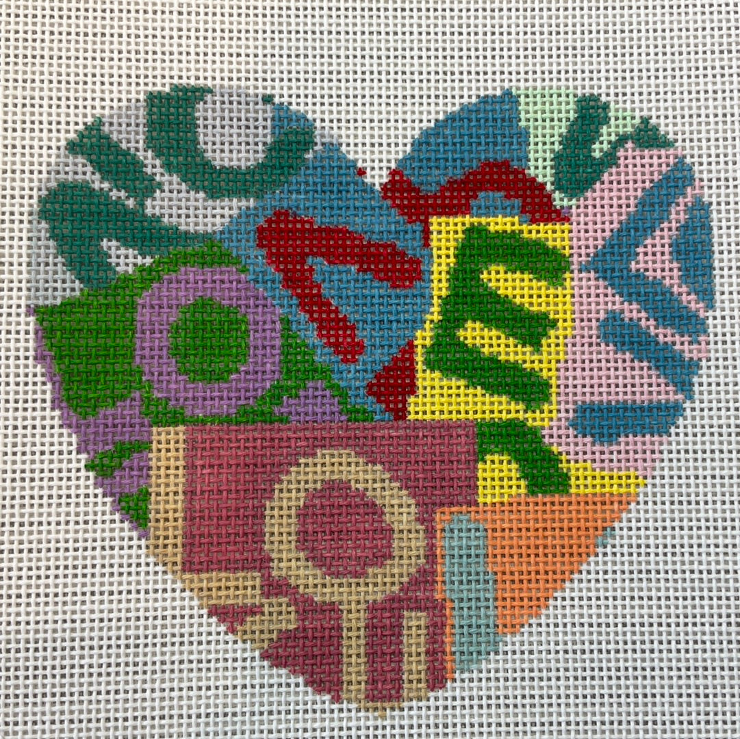 Love Volve Heart Canvas-KCD1756