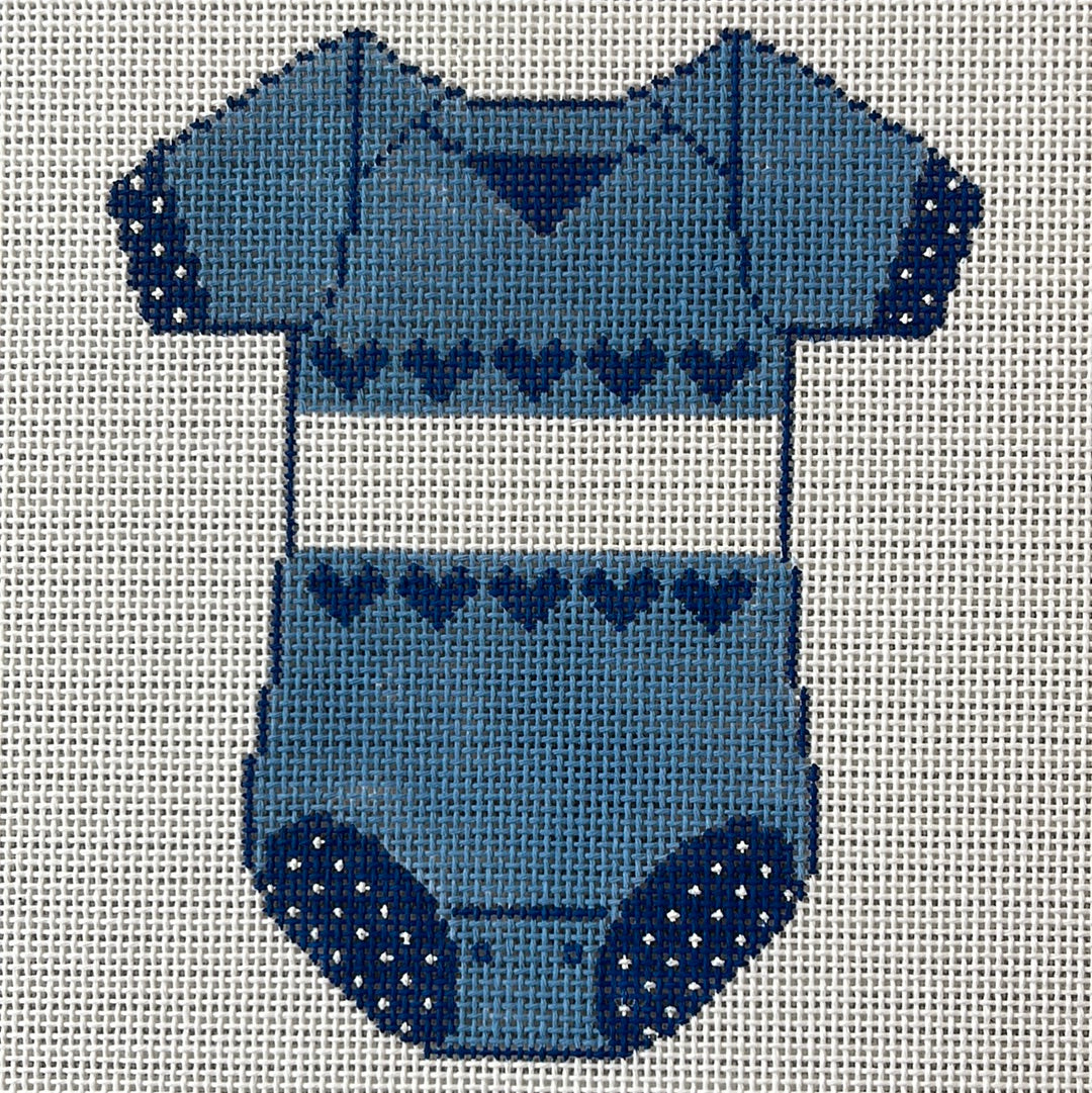 Blue Onsie with Hearts C-TMC XO183BB