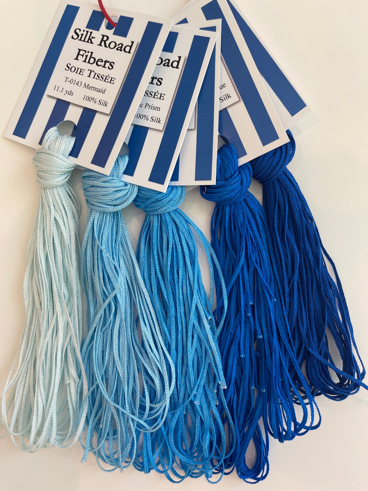 Salish Sea Blues Soie Tisée Bundle of 5 F-SRFstblue