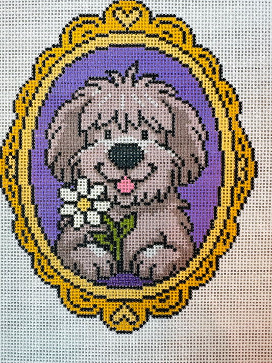 Dog with Daisy C-PET414