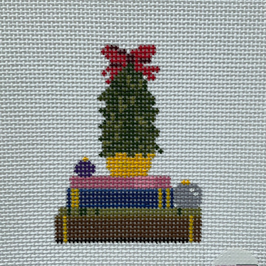 Bookstack with Potted Tree C-GWCH1