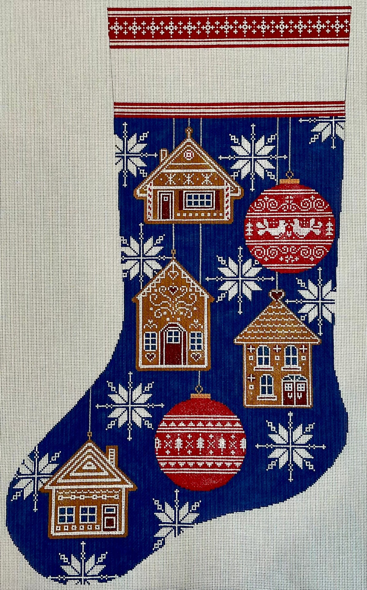 Gingerbread Houses & Ornaments Stocking C-TSX176B