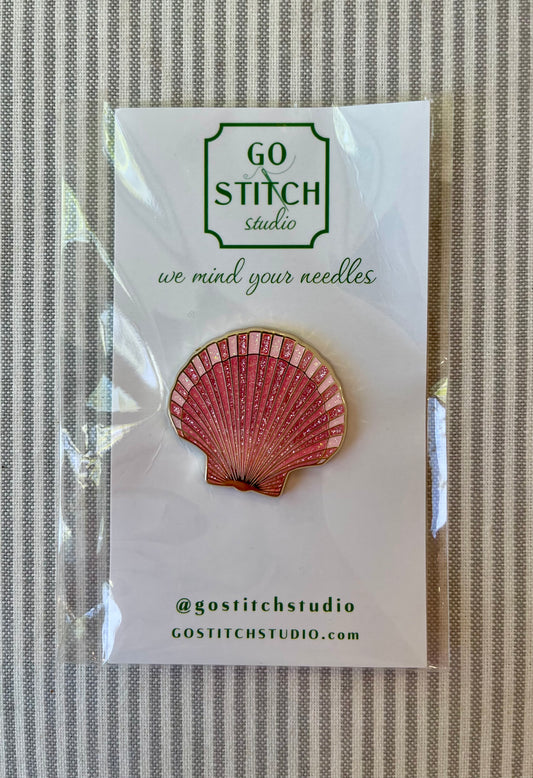 Pink Scallop Shell Needle Minder A-GSSSCALLOP(Copy)