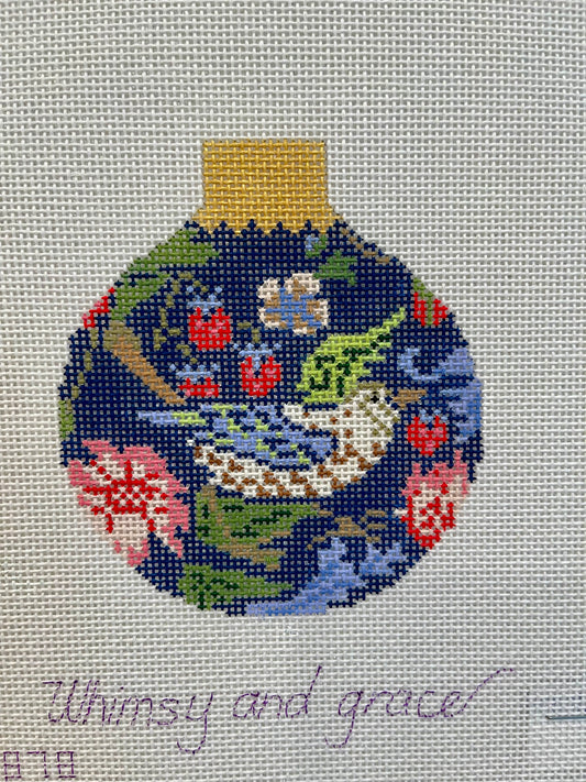 Strawberry Thief Ornament C-WG12878