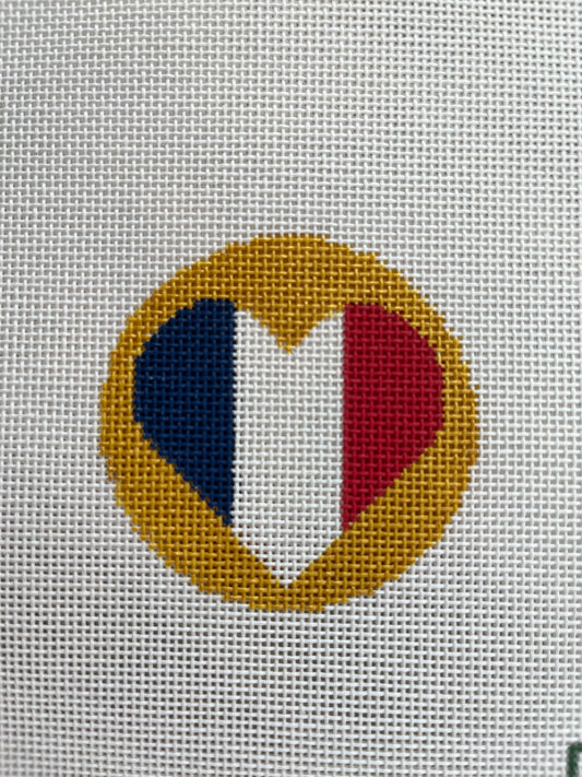 Mini French Flag Heart C-MF180