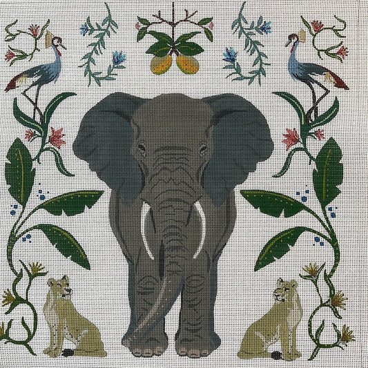 Elephant in Botanical Background C-AT103eA