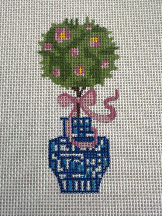 Topiary with Pink Bow C-TCDSB978