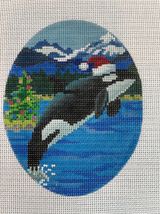 Orca in Santa Hat C-SCXO64