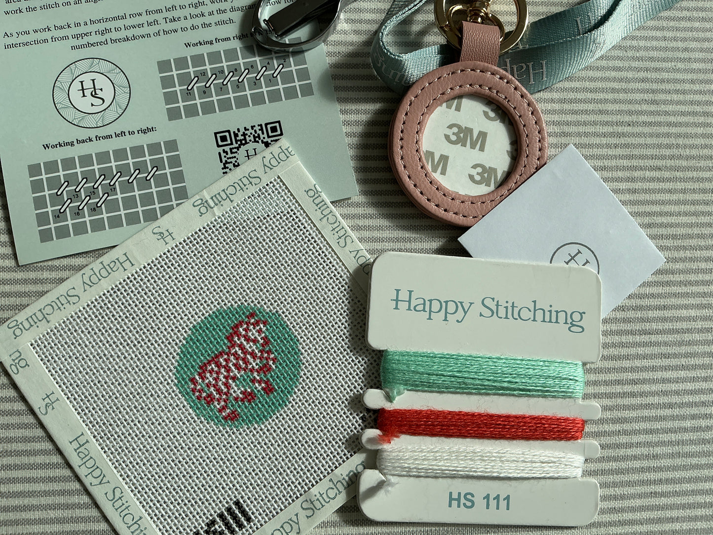 Zebra Keychain Kit by Happy Stitches C-HSZebkey