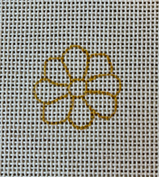 Gold Daisy Bag Tag C-ML44