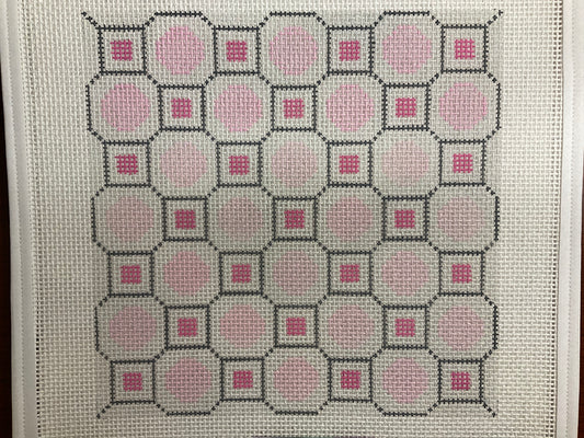 Pink and Grey Geometric 10 Mesh Project C-SBNSP17