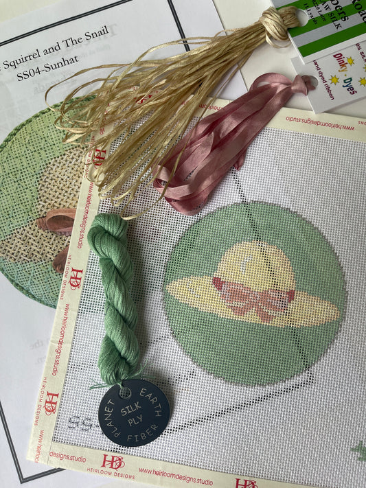 Sun Hat Canvas & Stitch Guide  WITH THREAD KIT C-SS04