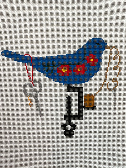 Blue Bird with Needle and Thread C-FJUEB-1
