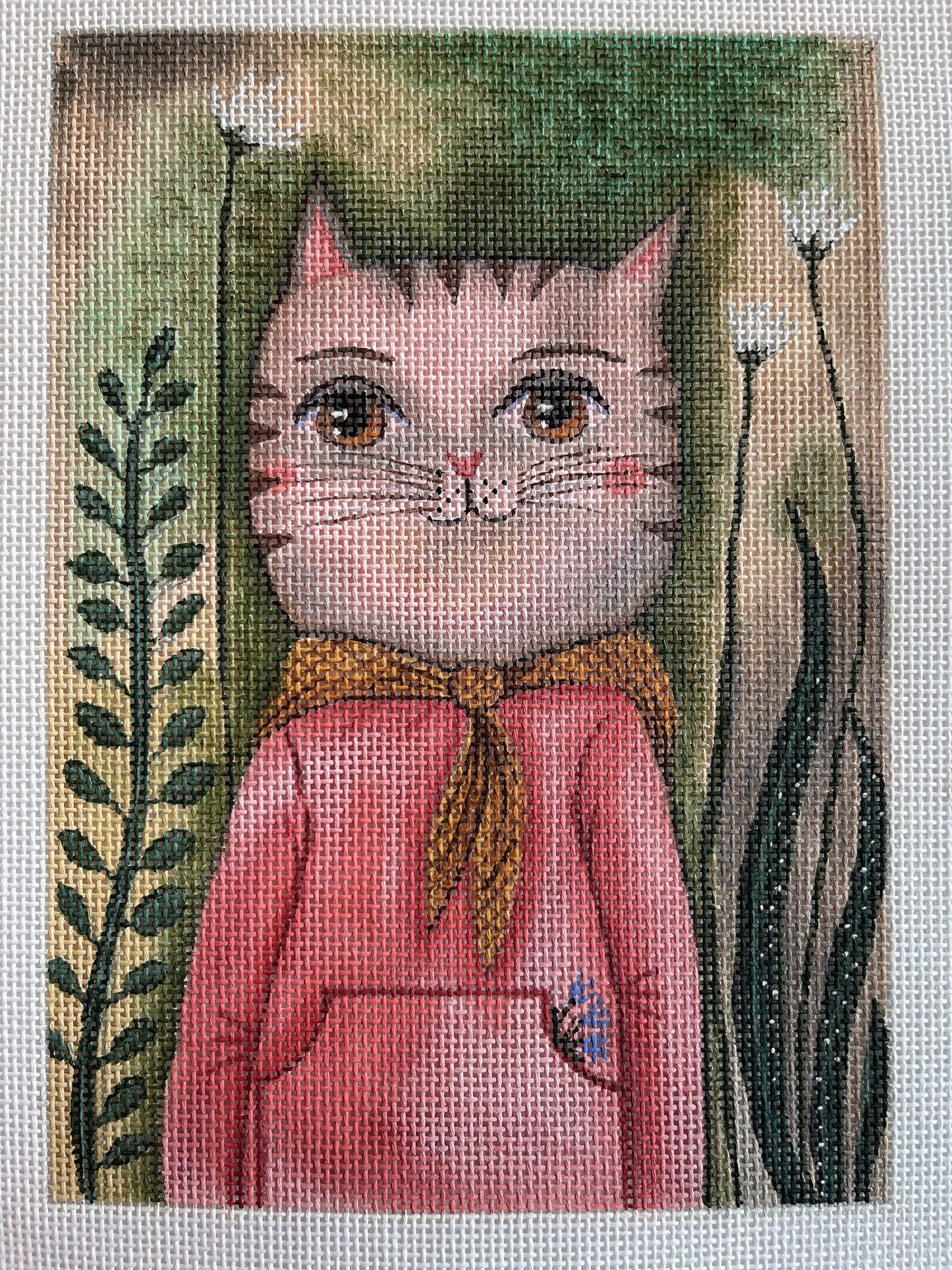 Cat in Pink Sweatshirt by Mindy C-CC11