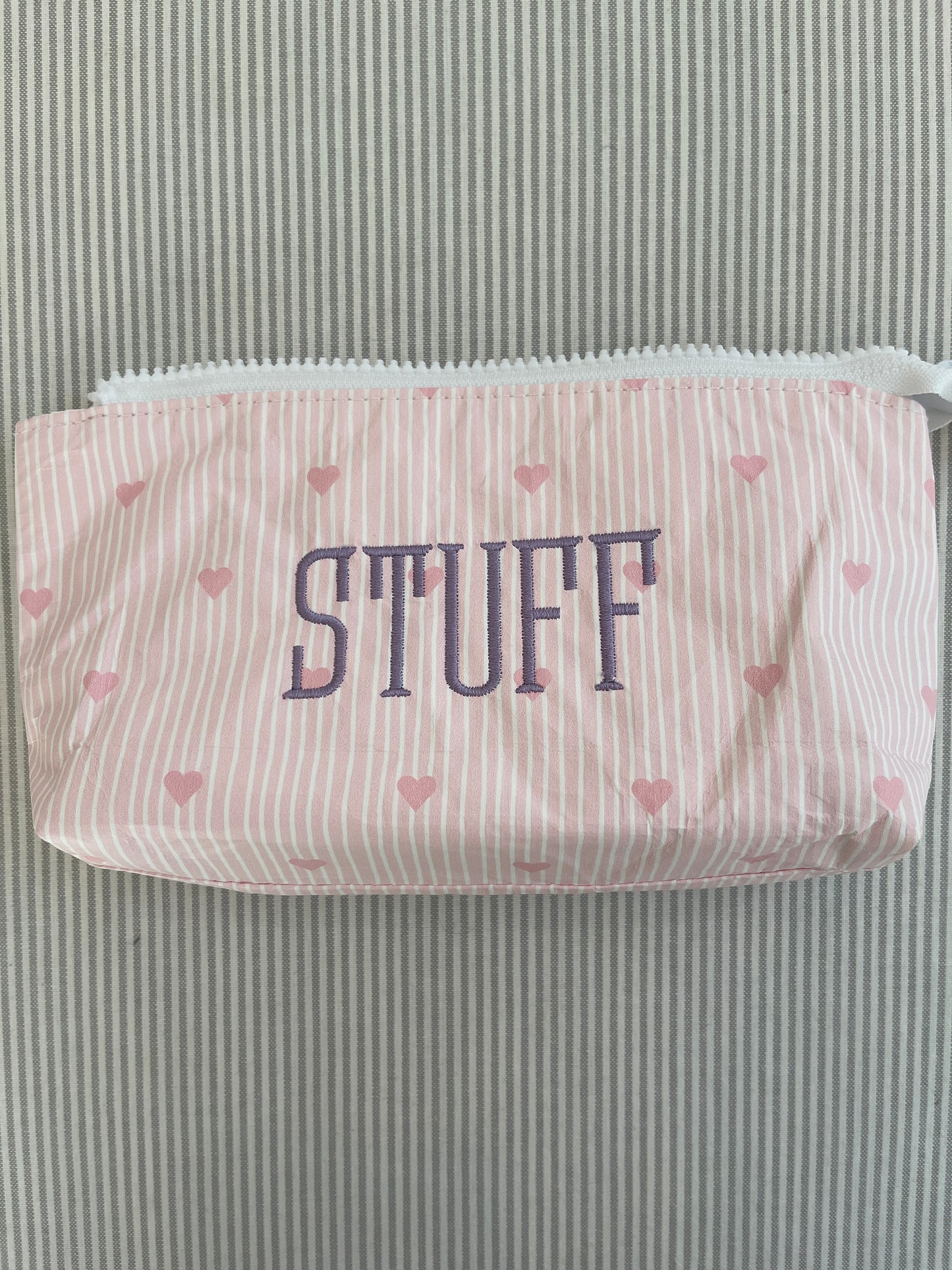 STUFF Bag (small) in Pink Hearts and Stripes A-WNPHmini