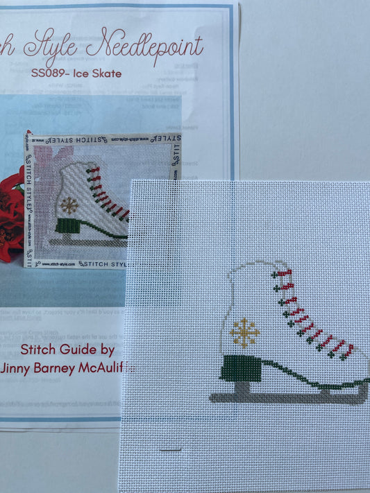 Ice Skate Canvas and Stitch Guide C-SS089