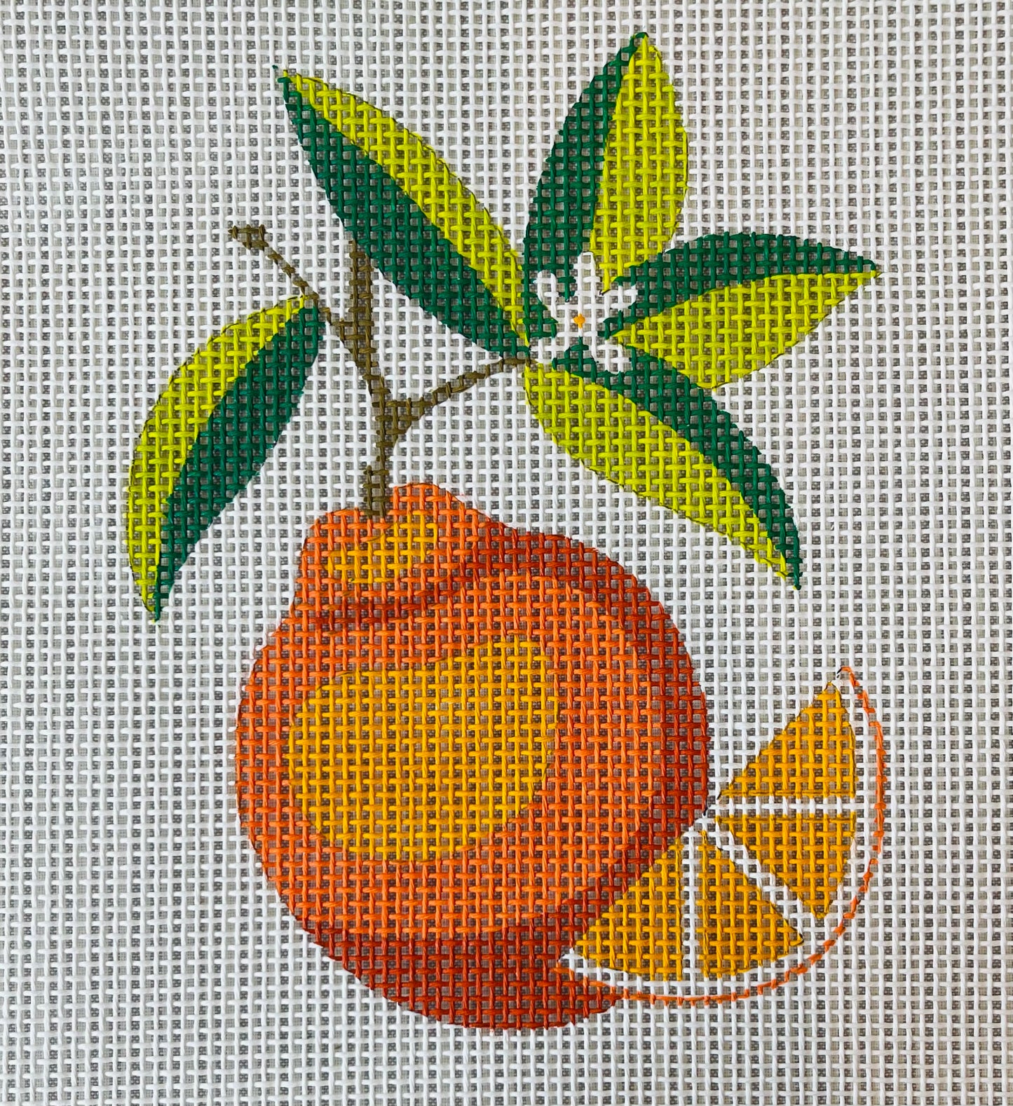 Needlepoint Kit: 3 Orange C-CONKOR