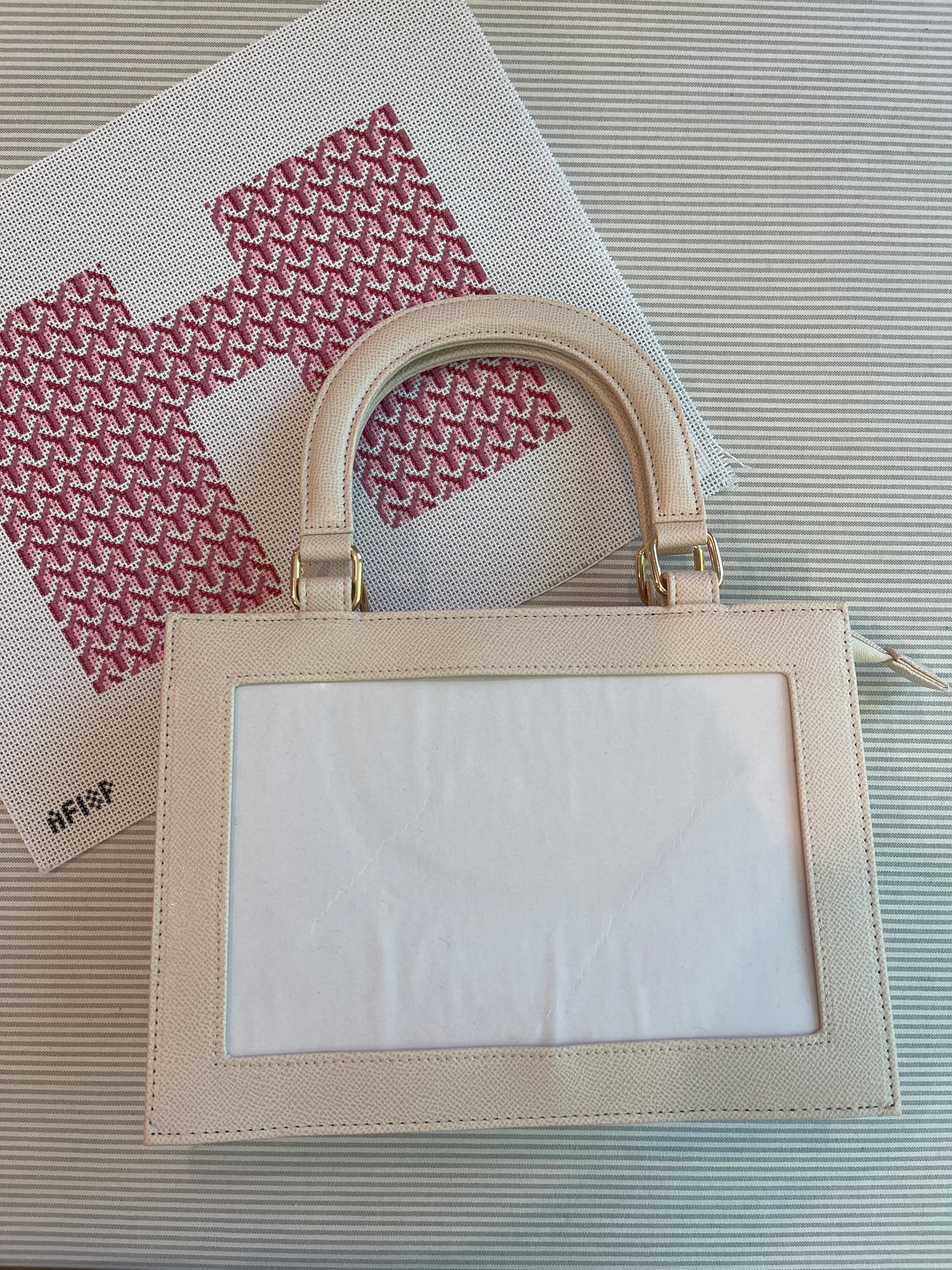 Leather Purse Self-finishing A-TATpurse Cream