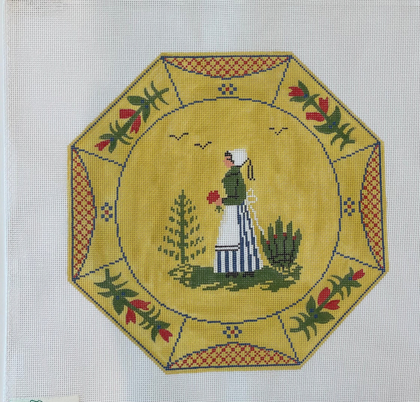 Girl Quimper Plate TS-LR327