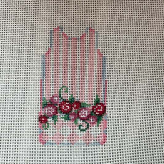Mini Shift with Roses and Stripes C-NTGts209