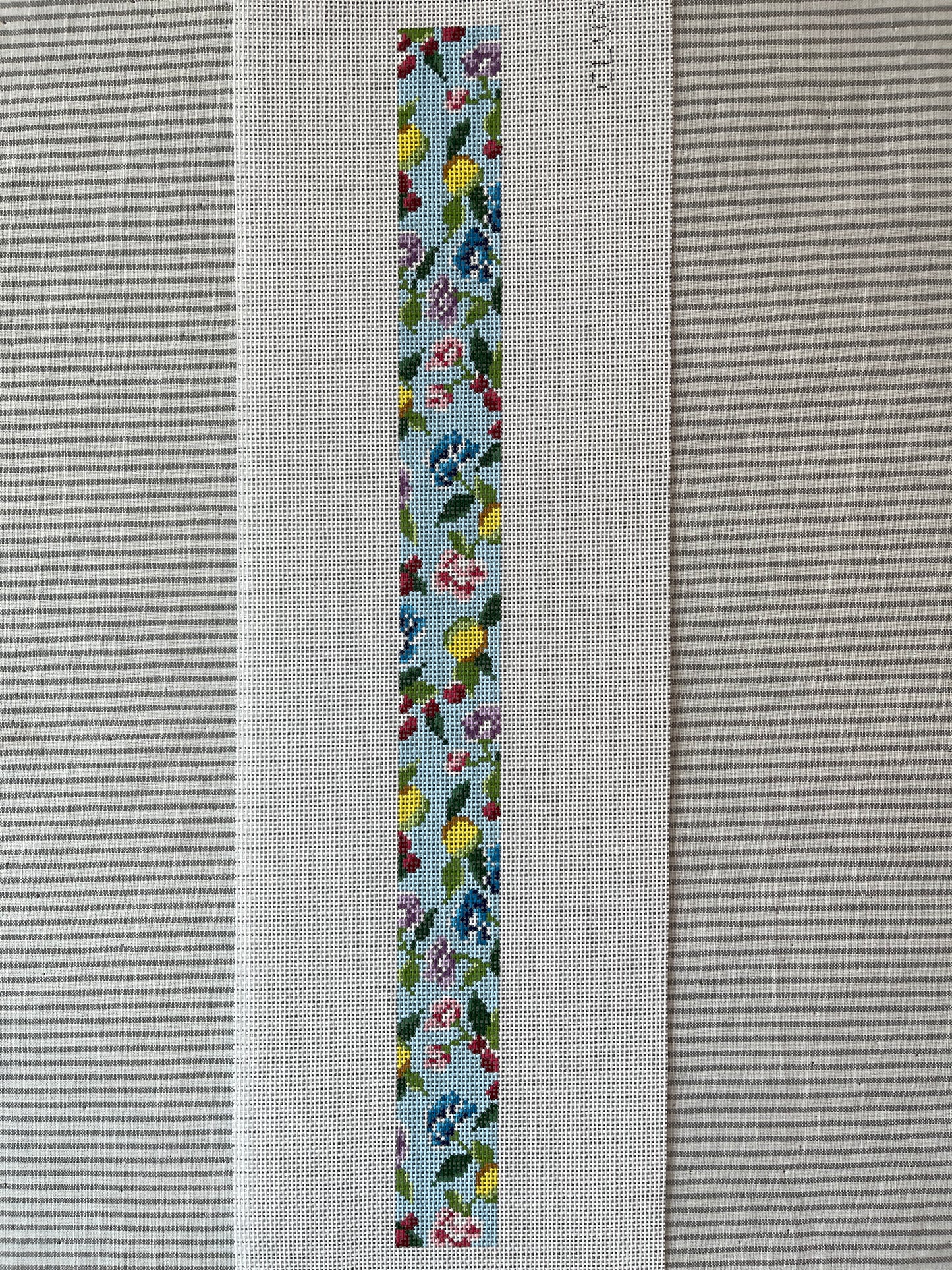 Floral Hatband on Sky Blue C-CLV015-EF