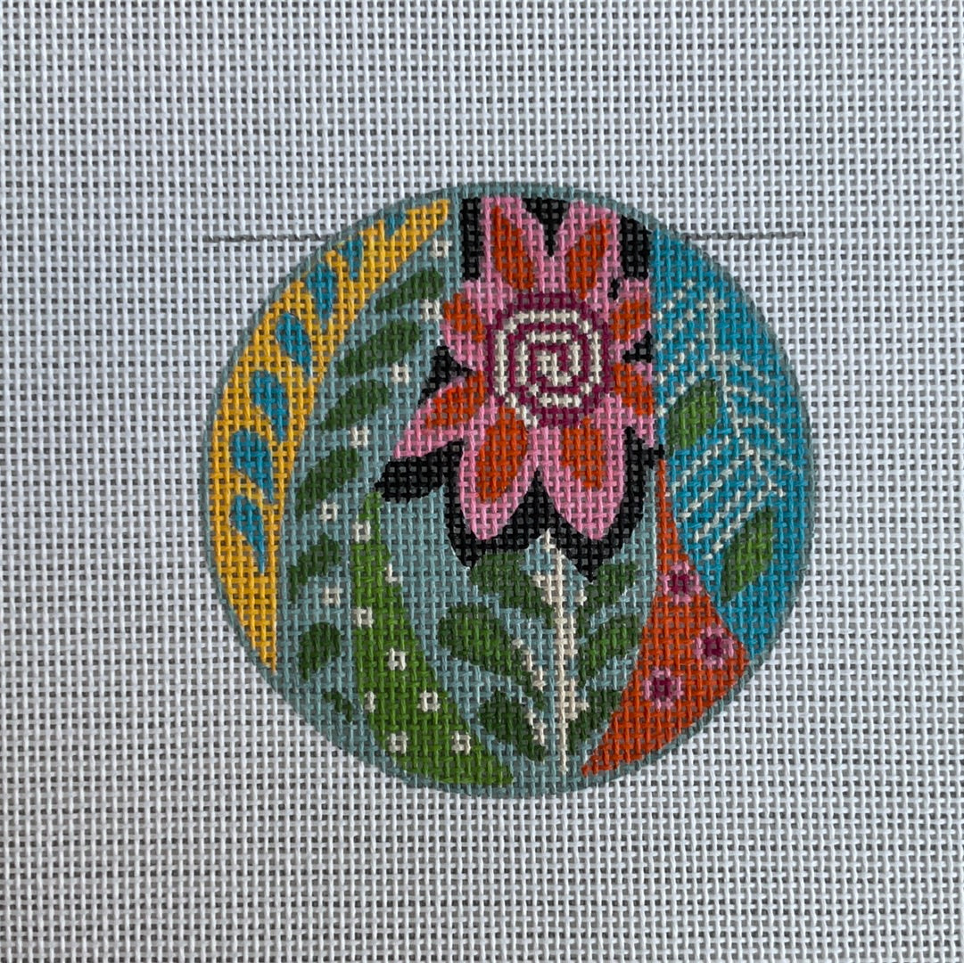 Bright Flowers 3” Round C-TCNKCBJ19