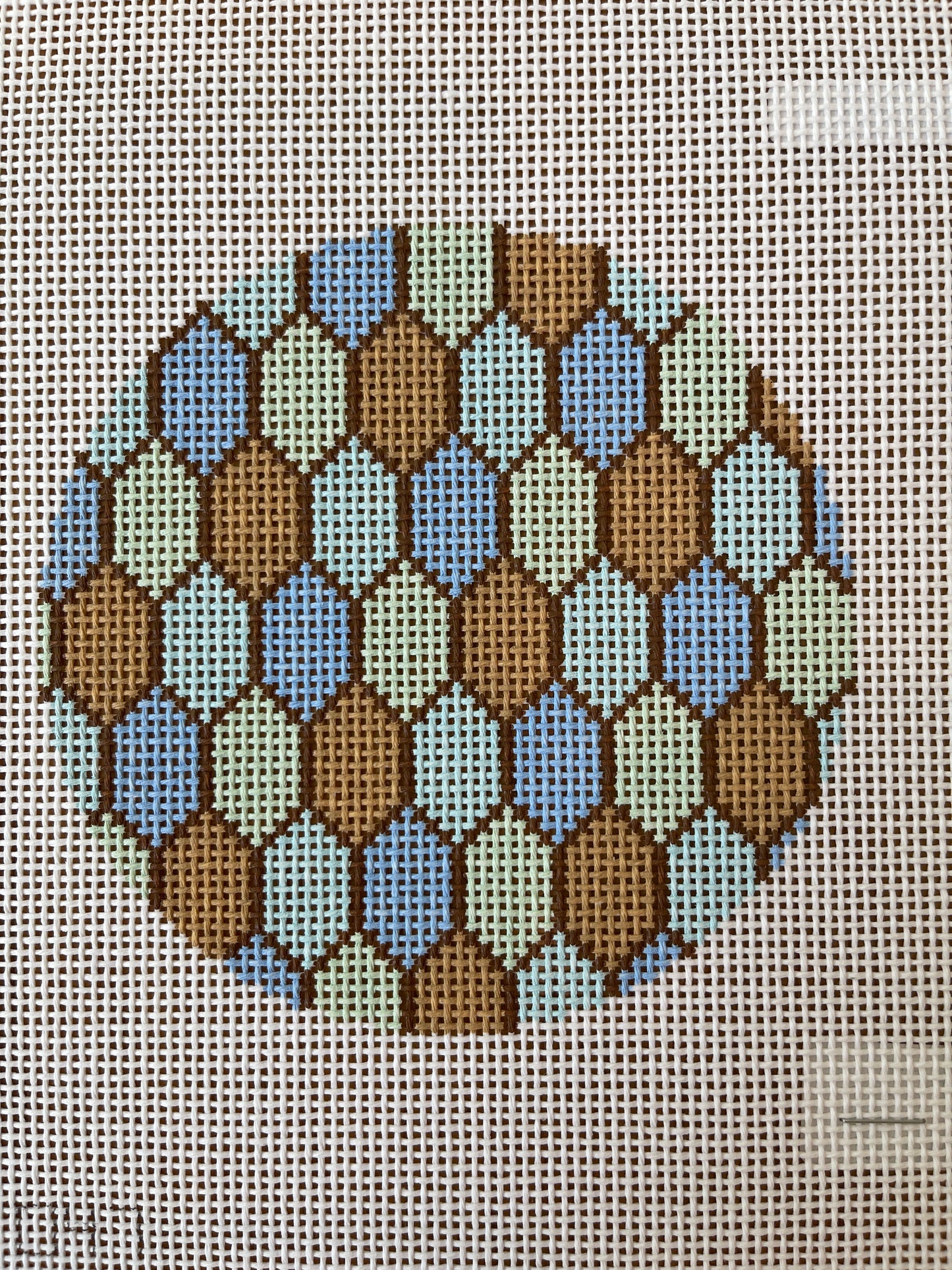 Geometric Circle in Blues and Greens C-PD047