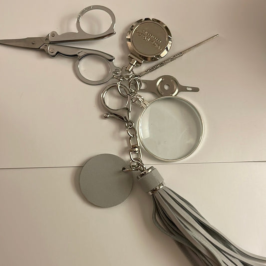 Tassel Tool w. Scissors Gray A-VWGRAY