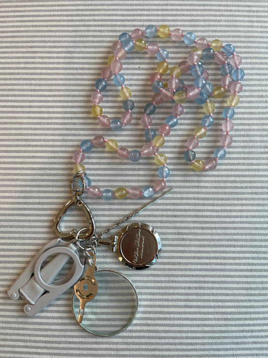 Tool Necklace A-VWNNecklace in Pastel Beads