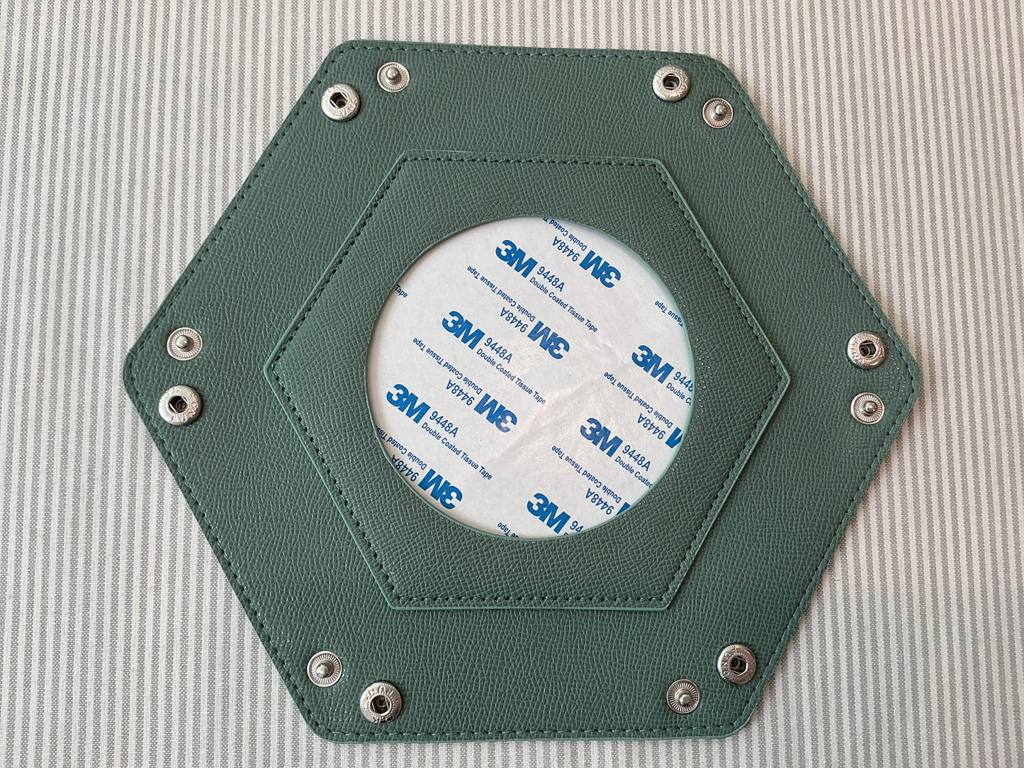 Self Finishing Leather Snap Tray A-TTSNT sage green