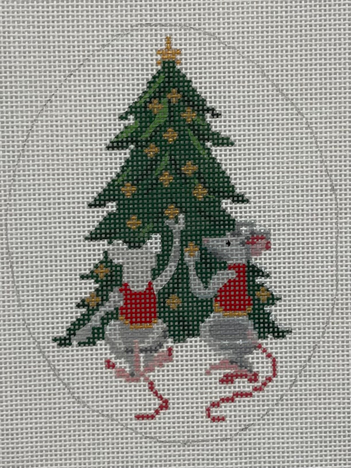 Mice Decorating Tree C-KC09