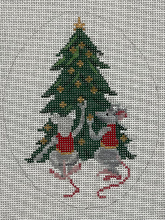 Mice Decorating Tree C-KC09