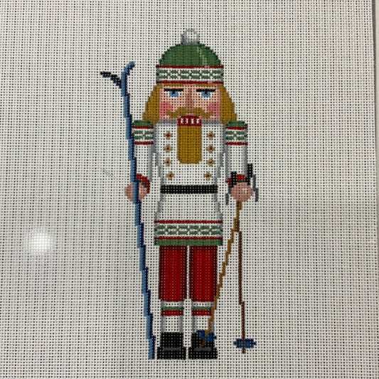 Skier 7” Nutcracker Ornament C-SR4208