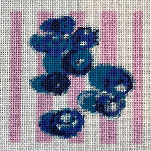 Blueberries on Pink Stripes C-KCD2278