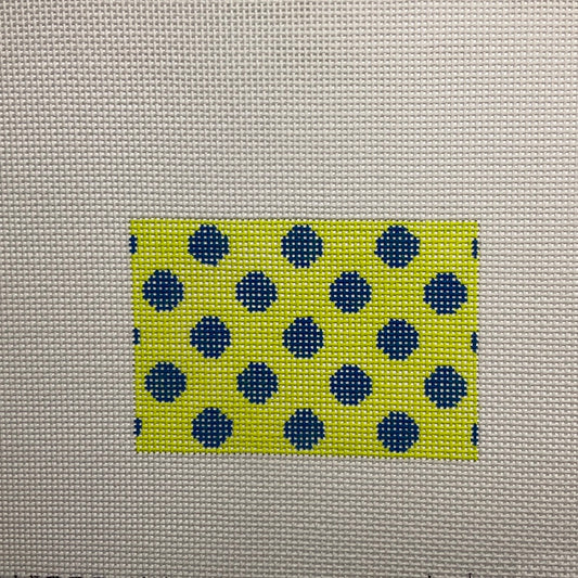 Blue Dots on Lime Green Wallet Insert C-KDINSPCC22