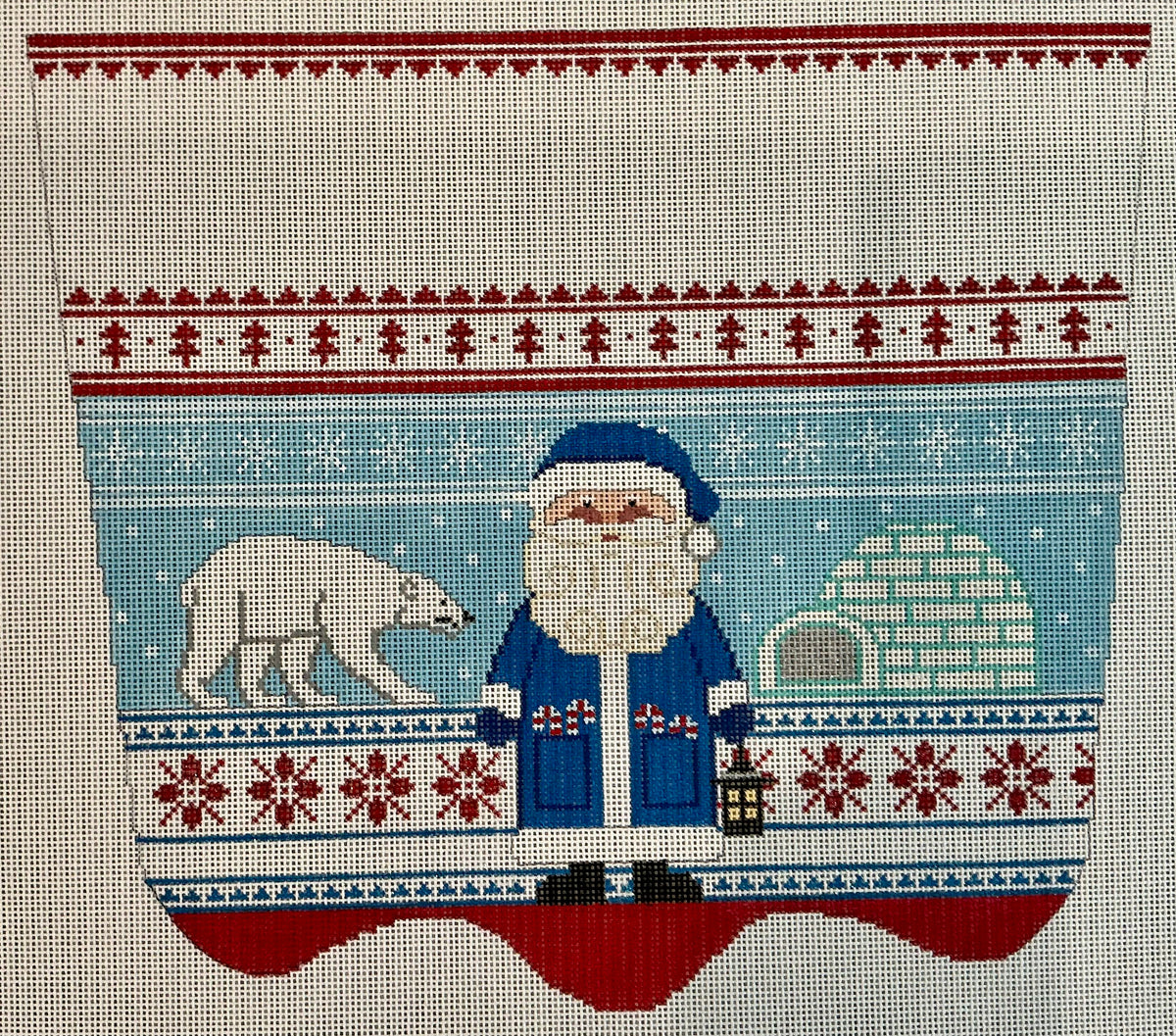 Blue Santa Stocking Cuff C-TSXC52