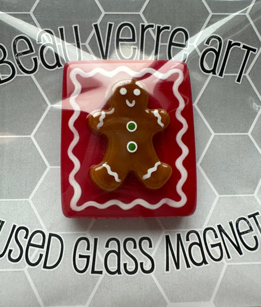 Gingerbread Man Beau Verre Needle Minder A-BVNGIN