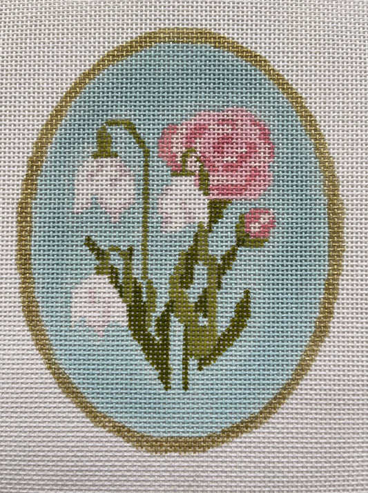 Floral Oval Pinks C-ABCJAN