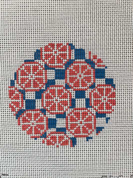 Orange Slices on Blue C-ABC073