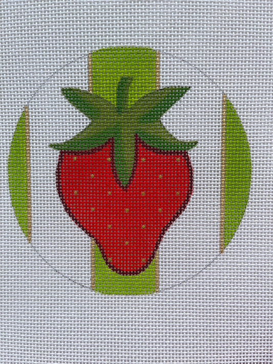 Strawberry on Green Stripes C-RCHO2854