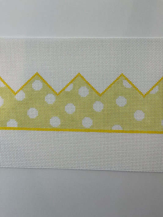 Birthday Crown Yellow with White Dots C-MS20YD