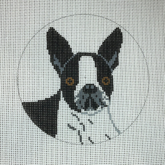 Boston Terrier Round C-XC044