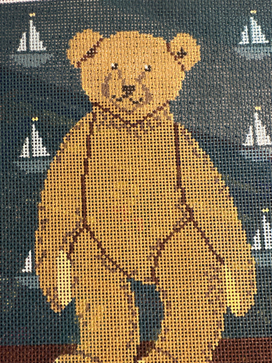 Teddy Bear with Sailboat Wallpaper C-COWK2060