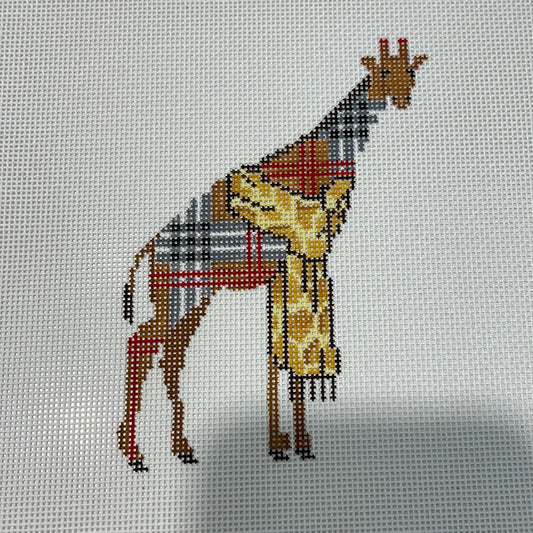 Brit Plaid Giraffe with Scarf C-FD137