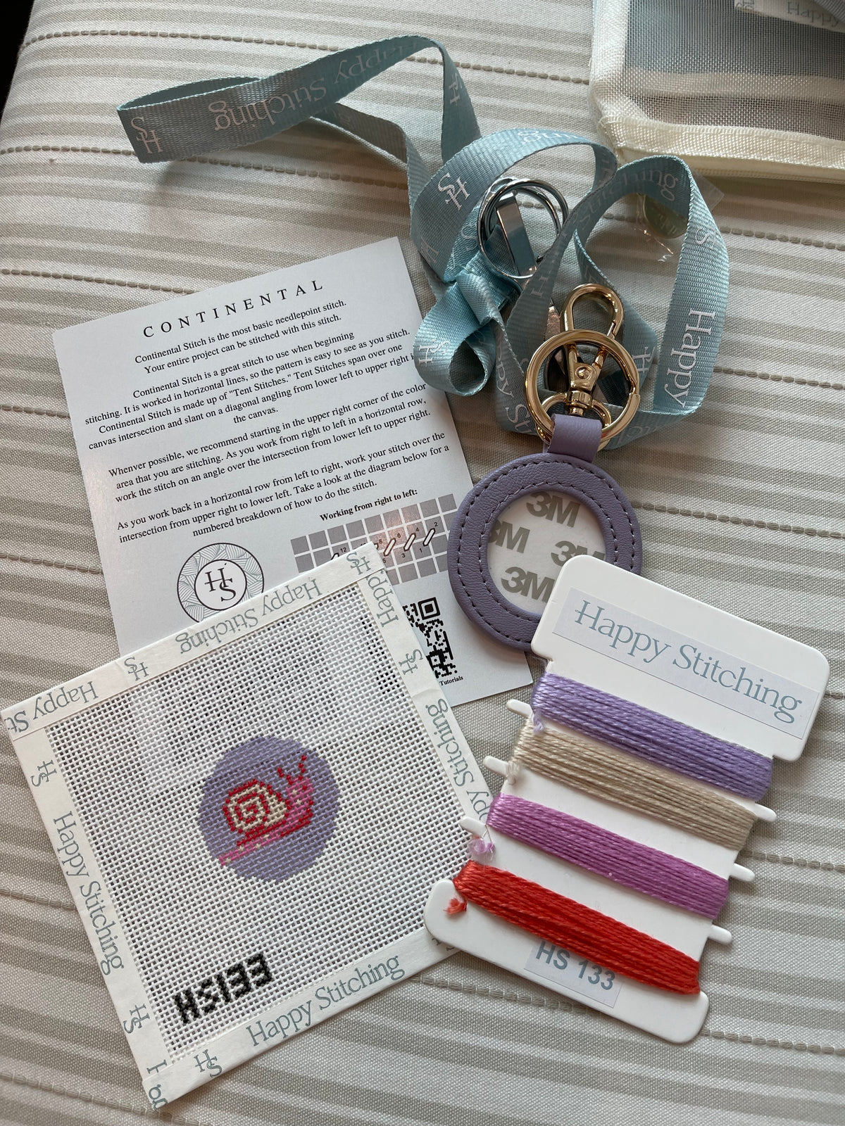 Snail Keychain Kit by Happy Stitches C-HSSNAIL