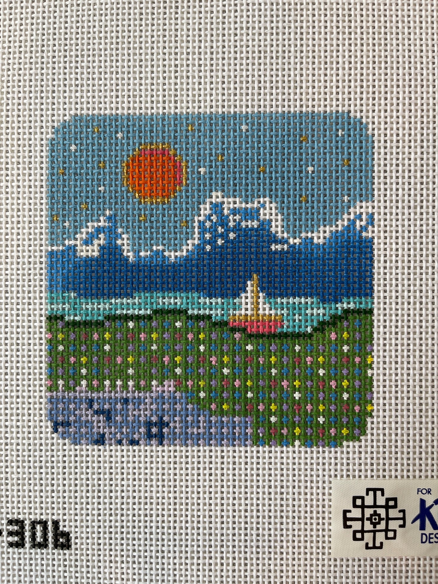 Sailboat and Mountains C-TA306