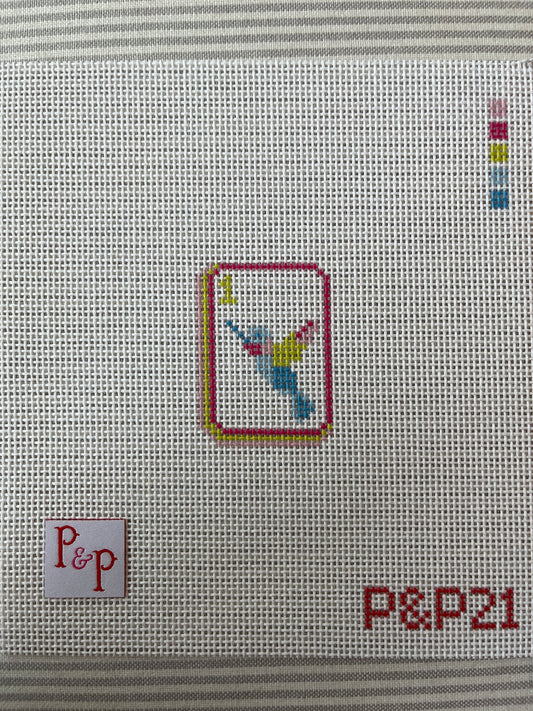 Bam Bird Mahjong Tile mini C-PP21