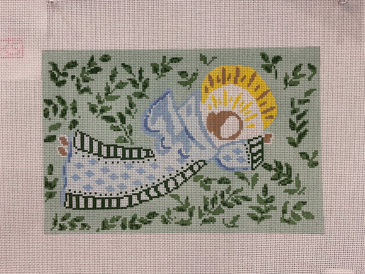 Gold Crown Angel in Garden C-CM73